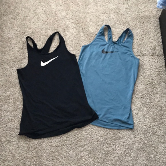 Black and Blue Nike tanks - Picture 1 of 2